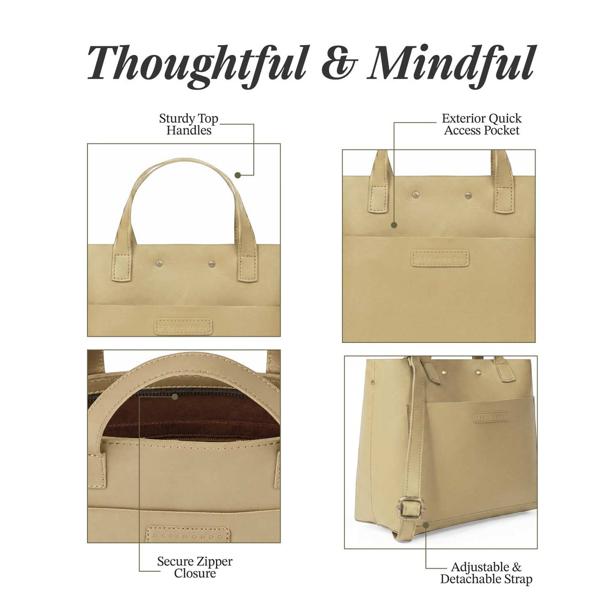 #Color_Sand Beige, #Style_Zipper
