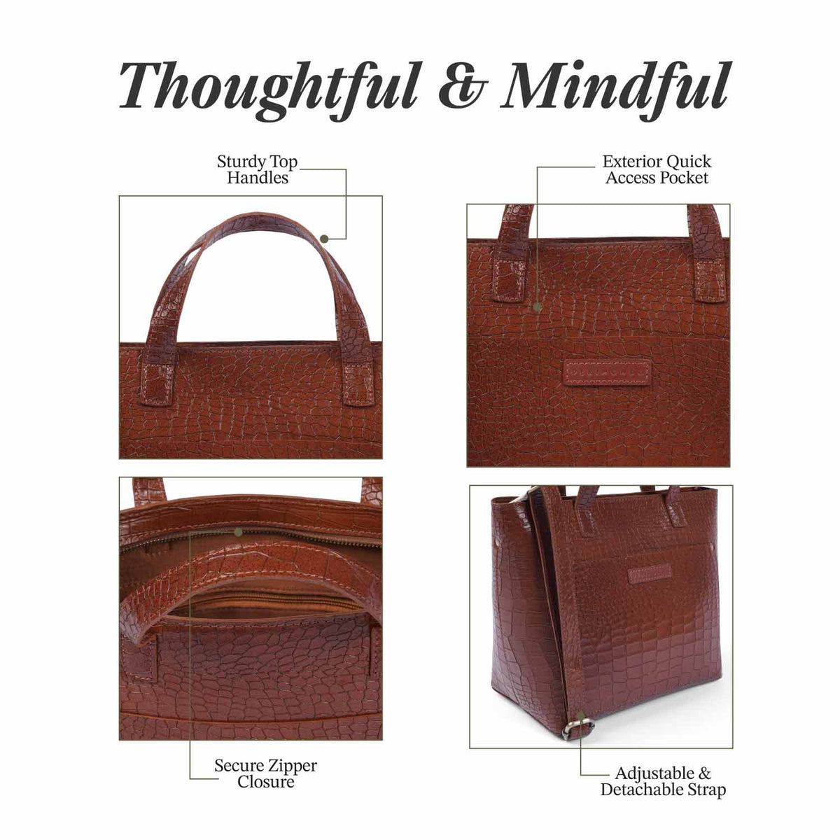 #Color_Croco Chestnut, #Style_Zipper